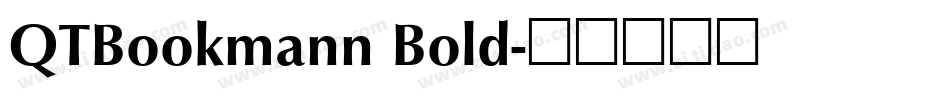 QTBookmann Bold字体转换